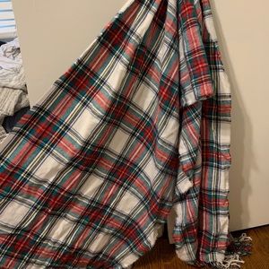 Banana Republic tartan plaid scarf